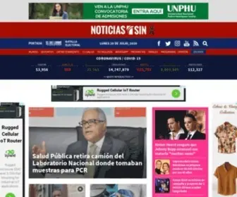Noticiassin.com(Noticias SIN : Últimas Noticias de Santo Domingo) Screenshot
