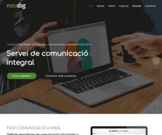 Notidig.com(Serveis de comunicació integrals) Screenshot