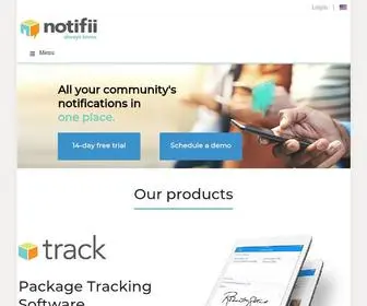 Notifii.com(Package Management & Text Message Software) Screenshot