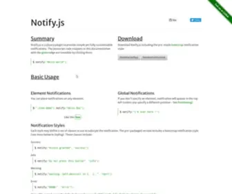 Notifyjs.com(This domain may be for sale) Screenshot