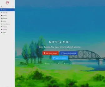 Notify.moe(Anime notifier) Screenshot