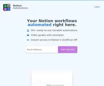 Notion-Automations.com(Notion Automations) Screenshot