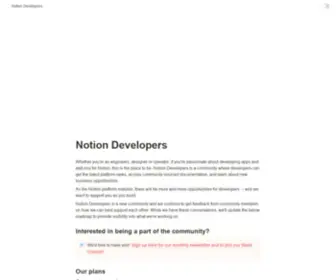 Notiondevelopers.com(notiondevelopers) Screenshot