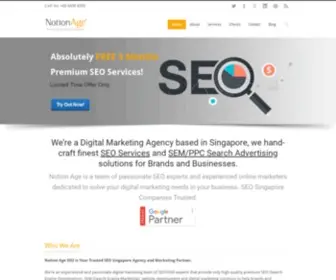 Notionseo.com(#1 Top Notch SEO/SEM Agency in Singapore) Screenshot