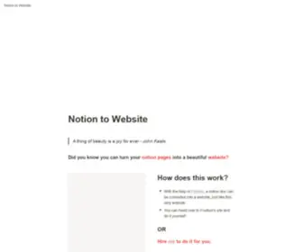 Notiontowebsite.com(notiontowebsite) Screenshot