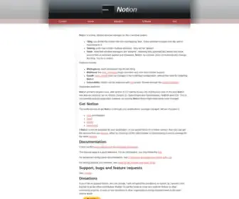 Notionwm.net(Free Tiling Tabbed Window Manager) Screenshot