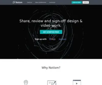 Notism.io(Design & Video Collaboration app for creative teams) Screenshot