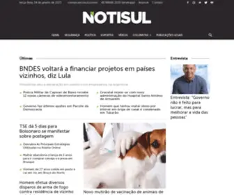 Notisul.com.br(Página inicial) Screenshot