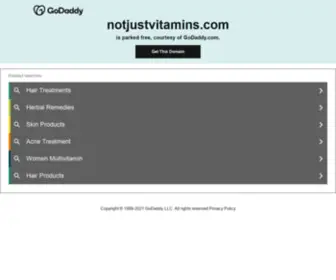 Notjustvitamins.com(Notjustvitamins) Screenshot