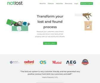 Notlost.com(Simple Lost and Found Software Solution for Business) Screenshot