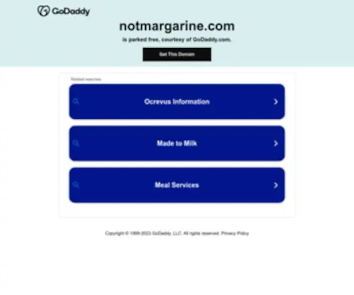 Notmargarine.com(Butter) Screenshot