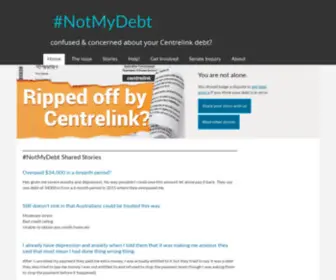 Notmydebt.com.au(Notmydebt) Screenshot