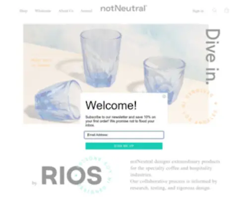 Notneutral.com(Shop Best Commercial Latte Cups) Screenshot
