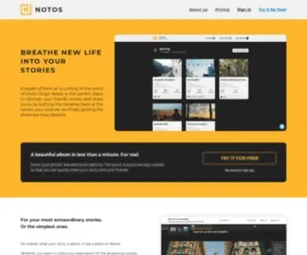 Notos.co(Breathe new life into your stories) Screenshot