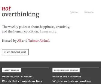 Notoverthinking.com(Creativity) Screenshot