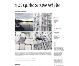 NotQuitesnowwhite.com(NotQuitesnowwhite) Screenshot