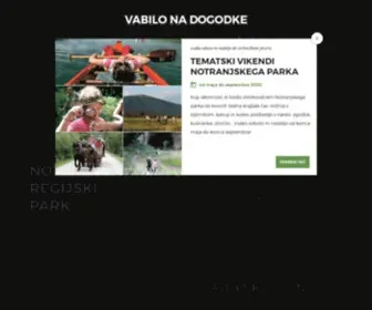Notranjski-Park.si(Notranjski regijski park) Screenshot
