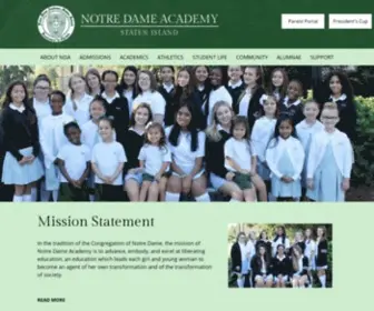 Notredameacademy.org(Notre Dame Academy High School) Screenshot