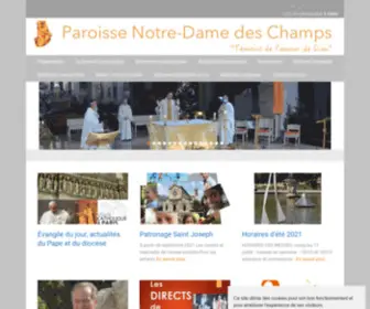 Notredamedeschamps.fr(Notre-Dame des Champs) Screenshot