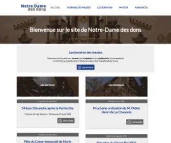 Notredamedesdons.net(Dons) Screenshot