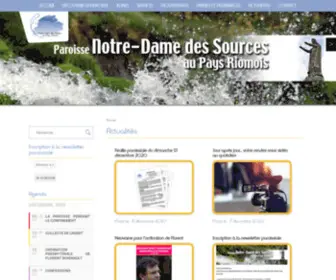 Notredamedessources.com(Tous les jours pendant ce mois de mai 17h00) Screenshot