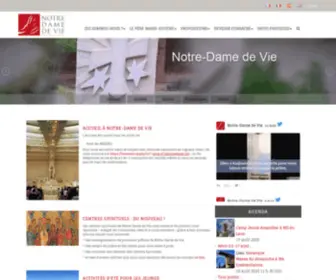 Notredamedevie.org(Notre Dame de Vie) Screenshot