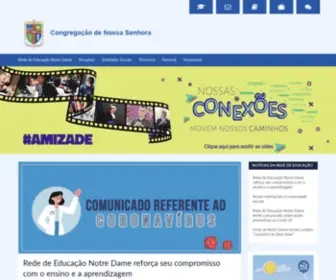 Notredame.org.br(Congregação de Nossa Senhora) Screenshot