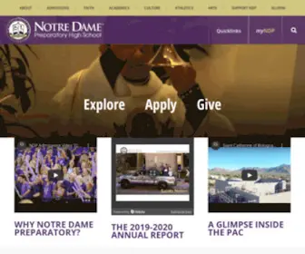 Notredamepreparatory.org(Arizona)) Screenshot