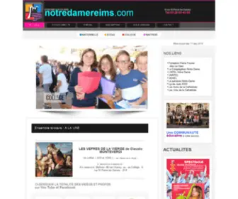 Notredamereims.com(Redirection html) Screenshot