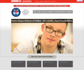 Notredameschool.org(The Notre Dame School of Dallas) Screenshot