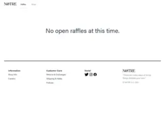 Notreraffle.com(Notre) Screenshot