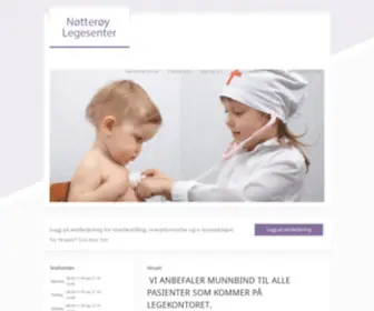 Notteroylegesenter.no(Nøtterøy) Screenshot