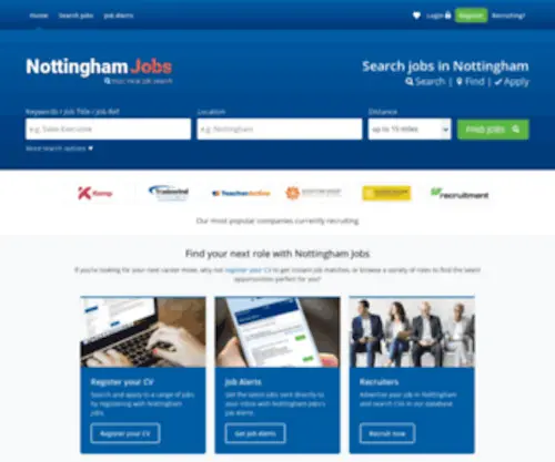 Nottinghamjobs.co.uk(Nottingham Jobs) Screenshot