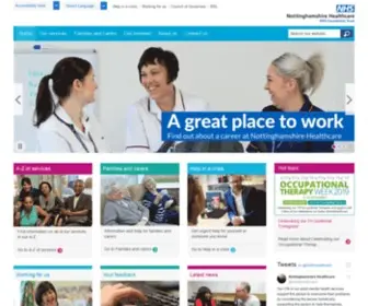 Nottinghamshirehealthcare.nhs.uk(Nottinghamshire Healthcare NHS Foundation Trust) Screenshot