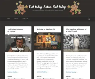 Nottodaysatan.blog(The highs and lows of living with a brain tumour) Screenshot