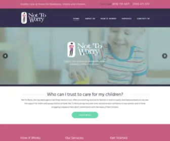 Nottoworryinc.com(Baby nurse) Screenshot
