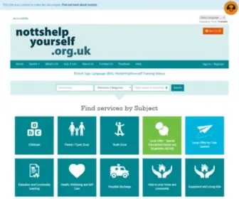 Nottshelpyourself.org.uk(Notts Help Yourself) Screenshot