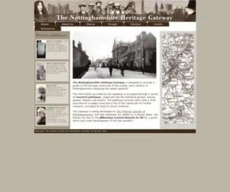 Nottsheritagegateway.org.uk(The Nottinghamshire Heritage Gateway) Screenshot