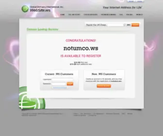 Notumco.ws(Your Internet Address For Life) Screenshot