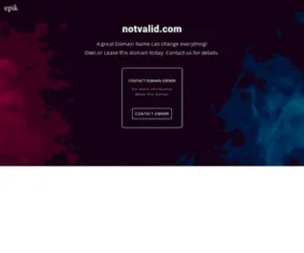 Notvalid.com(Dit domein kan te koop zijn) Screenshot