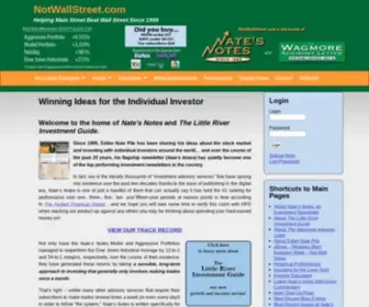 Notwallstreet.com(Investment Stock Newsletter for the Individual Investor) Screenshot
