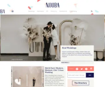 Nouba.com.au(Nouba Australian wedding blog) Screenshot
