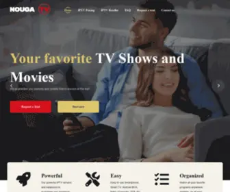 Nougatv.com(NougaTV is a provider of IPTV since 2013 in different websites) Screenshot