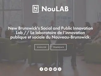 Noulab.org(New Brunswick's social and economic development lab. A consultancy) Screenshot