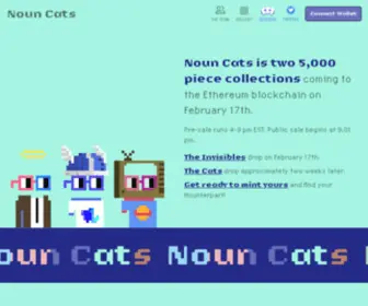 Nouncats.com(Noun Cats) Screenshot