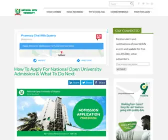 Nounportal.com.ng(National Open University of Nigeria) Screenshot