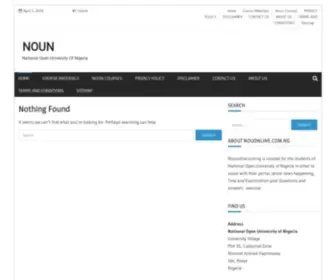 Nouonline.com.ng(National Open University Of Nigeria) Screenshot