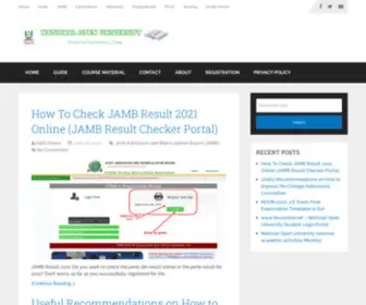 Nouonlinenews.com(National Open University of Nigeria National Open University of Nigeria) Screenshot