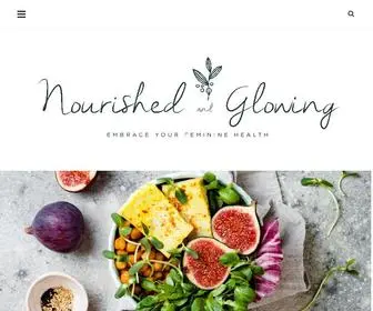 Nourishedandglowing.com(Embrace Your Feminine Health) Screenshot