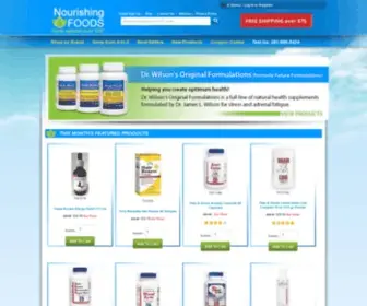 Nourishingfoods.com(Save up to 50% on vitamins) Screenshot